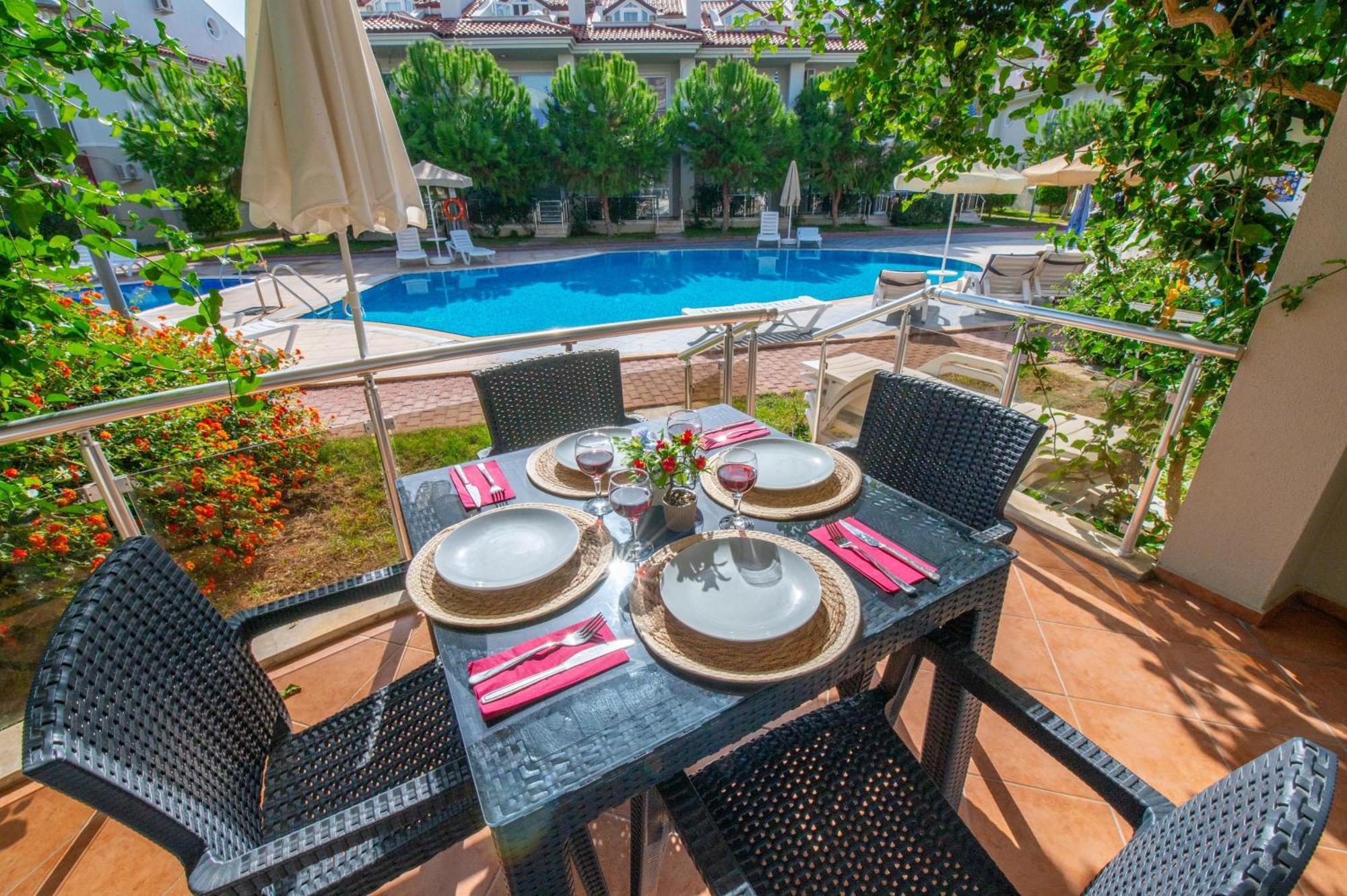 ซันเซ็ท บีช วิลลา แอนด์ อพาร์ตเมนท์ Aparthotel เฟทิเย ภายนอก รูปภาพ