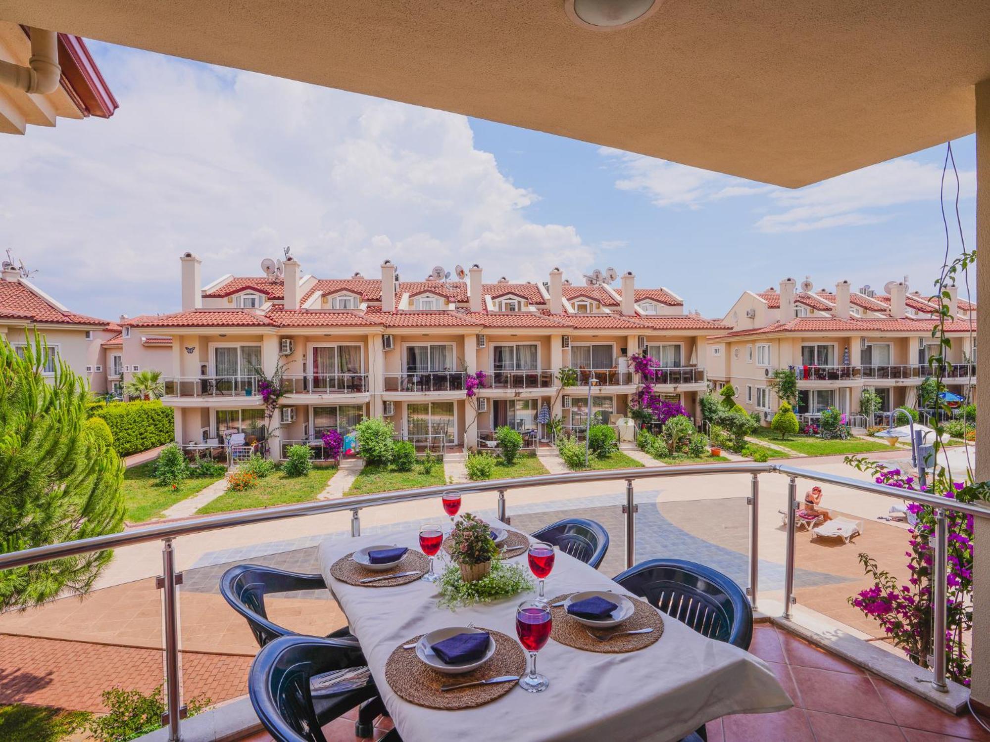 ซันเซ็ท บีช วิลลา แอนด์ อพาร์ตเมนท์ Aparthotel เฟทิเย ภายนอก รูปภาพ
